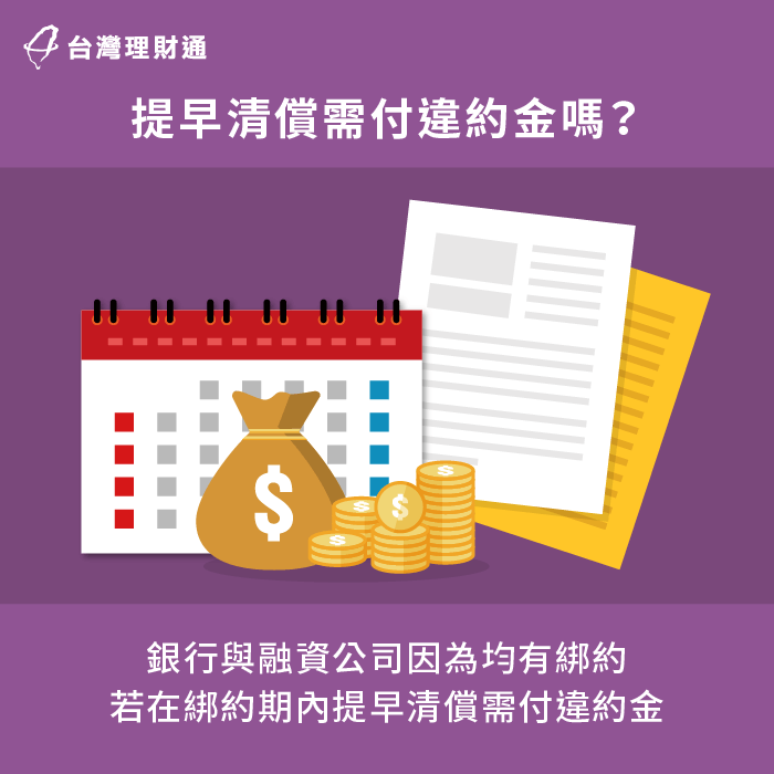 二胎房貸綁約期內清償貸款需支付違約金-台北二胎房貸-新北二胎房貸